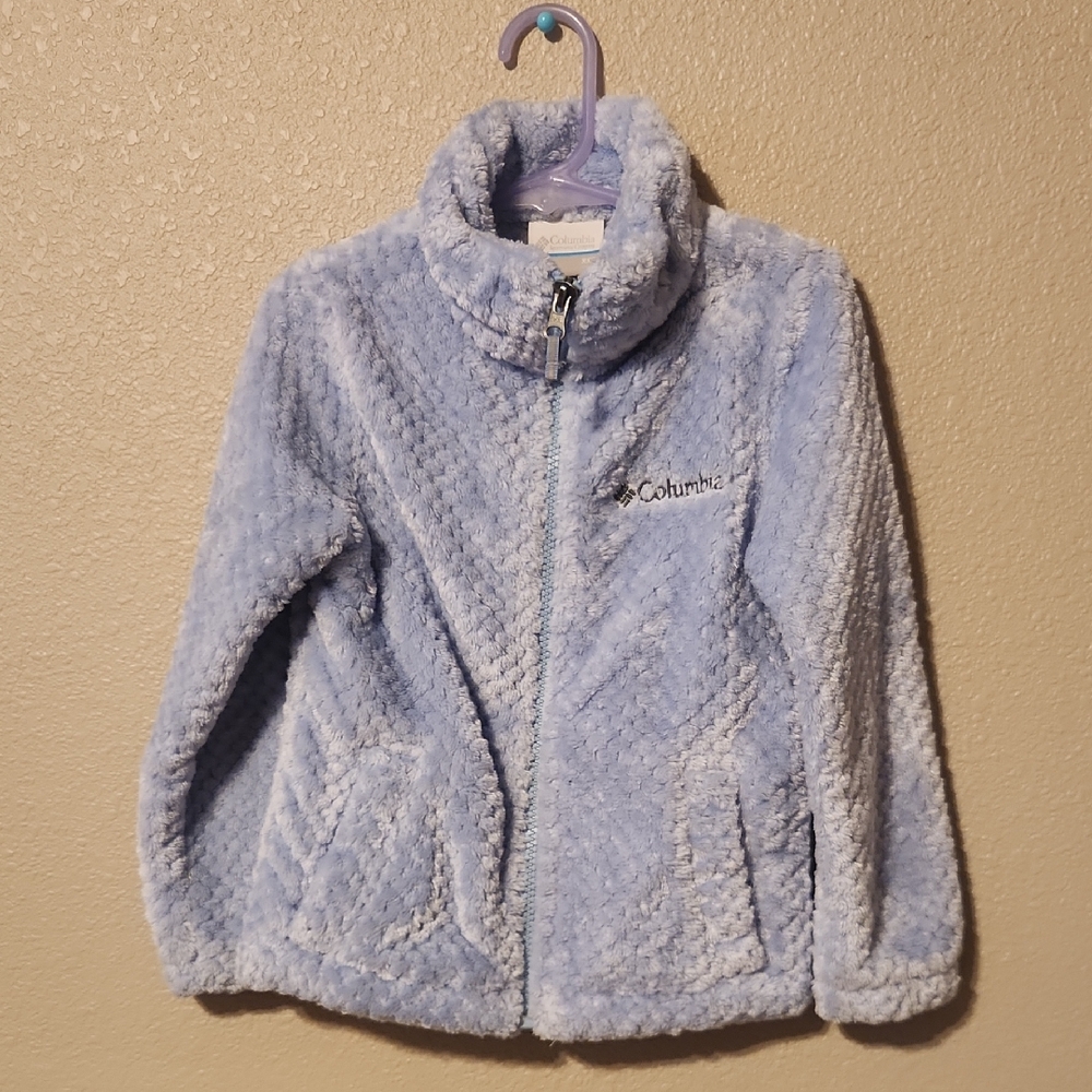 Columbia Kids Light Blue Fleece Jacket Size XS